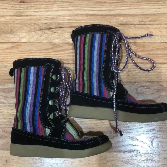 Faryl Robin Shoes - Faryl Robin Sweater / Suede Lace-Up Boots